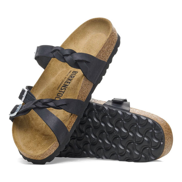 Franca Braided Black Oiled Leather