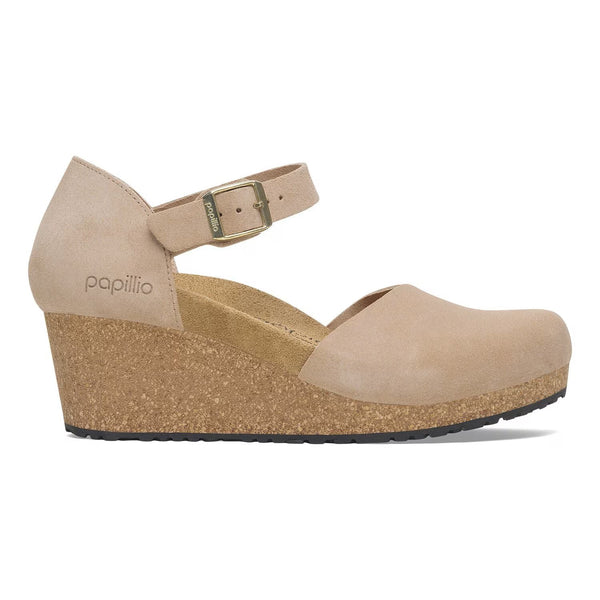 Mary Warm Sand Suede Wedge
