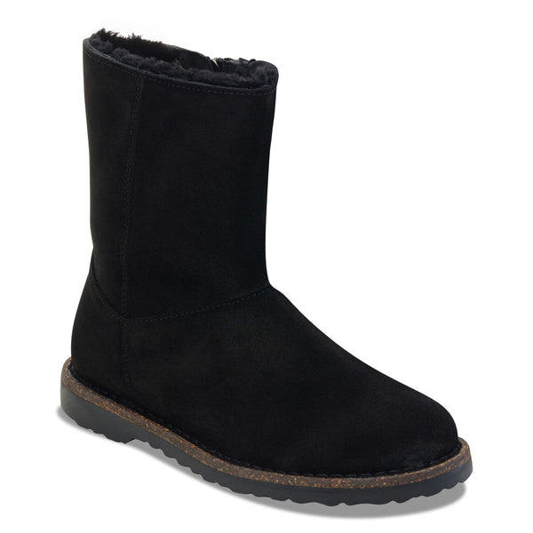 Uppsala Zip Shearling Suede Black