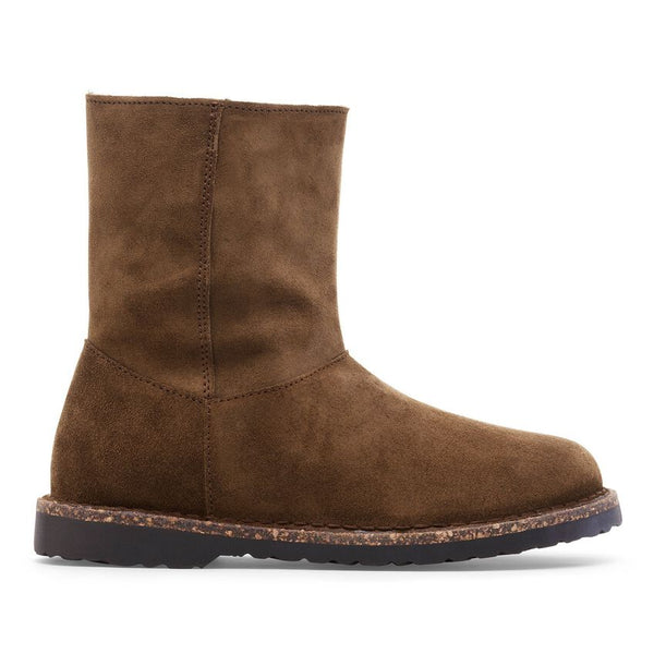 Uppsala Zip Shearling Suede Dark Tea