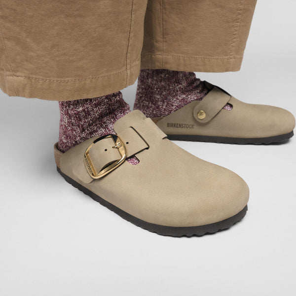 Women's Boston Big Buckle Tobacco Oiled Leather