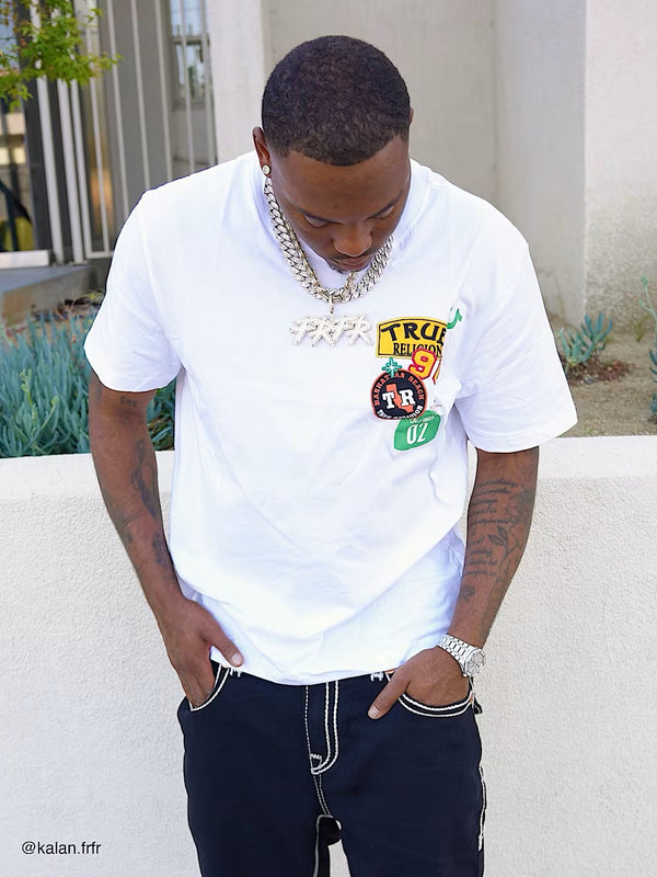 Freeway Patch Tee Optic White