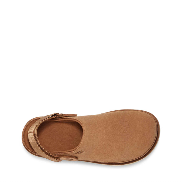 Brown sandal on a white background