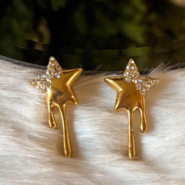 Milky Way Melting Star Earrings