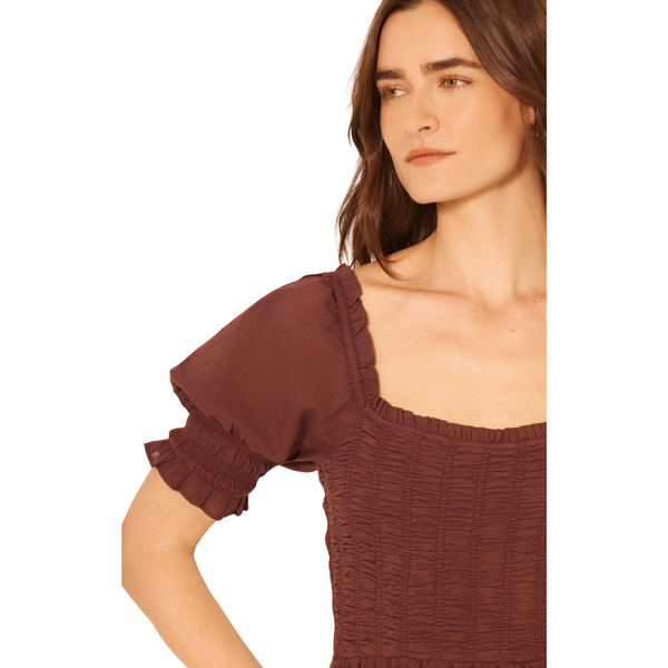 Adelaide Dress Brown Stone