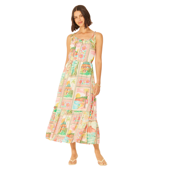 Maddison Dress Capri Print