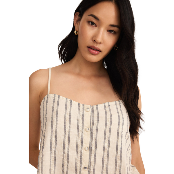 Savory Stripe Tank Sea Salt