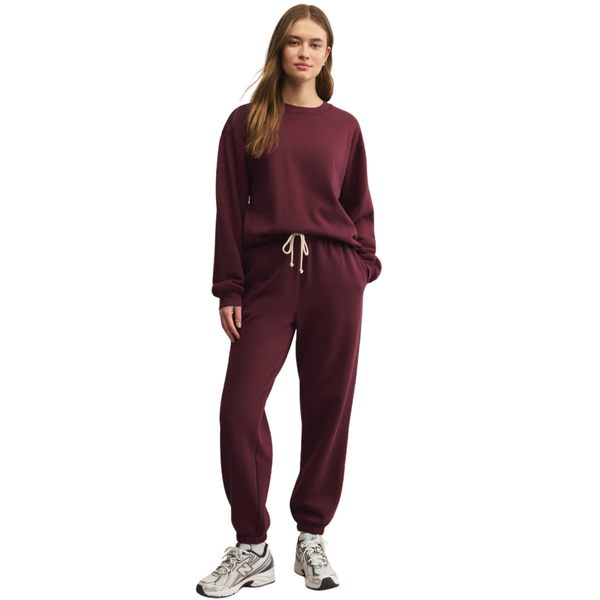 Classic Boyfriend Sweatshirt Merlot