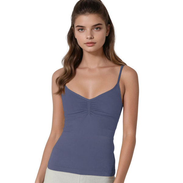 Jersey Shirred Cami Top
