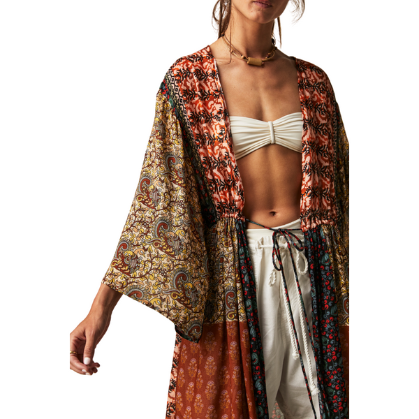 Bombay Mixed Print Kimono