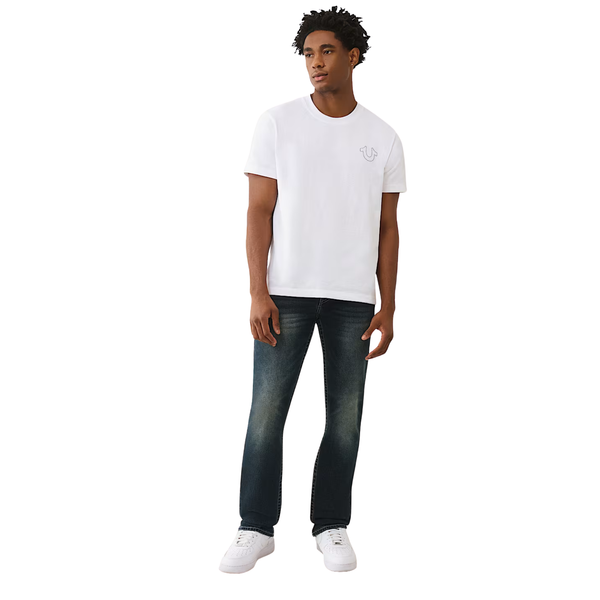 Ricky Lurex Warped Horseshoe Logo Jean