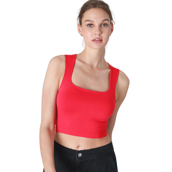 Double Lined Square Neck Top