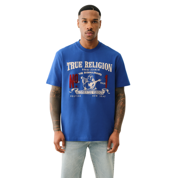True Vintage No1 Tee Mazarine Blue