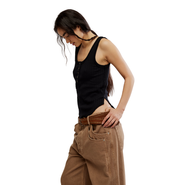 Bryson Henley Tank Black