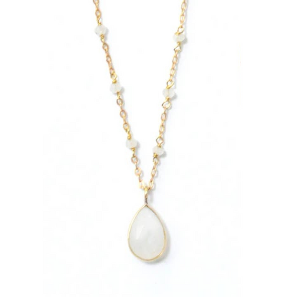 Teardrop Gemstone Necklace
