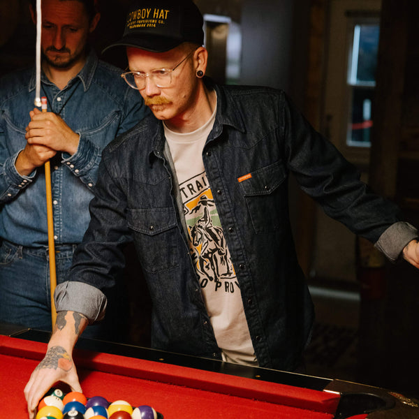 Cowboy Hat Cream Black & Gold