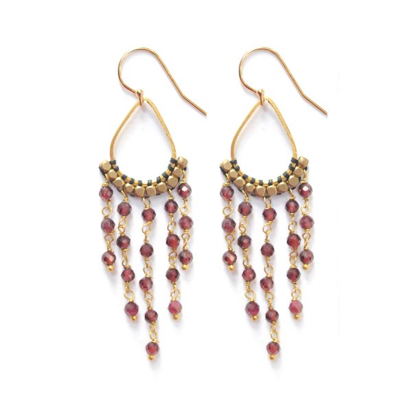Stone Chandelier Earrings