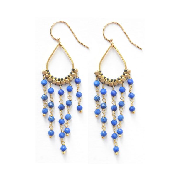 Stone Chandelier Earrings
