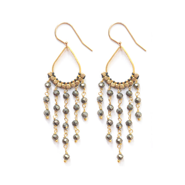 Stone Chandelier Earrings