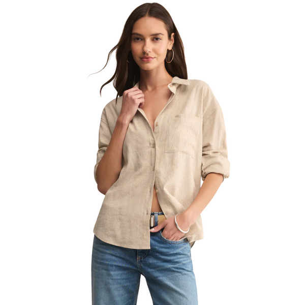 Alfie Linen Button Up