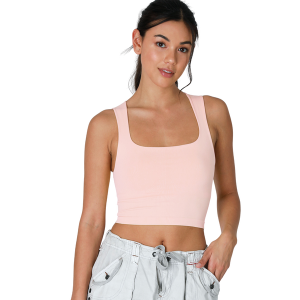 Double Lined Square Neck Top