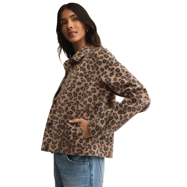 Bel Air Leopard Denim Jacket
