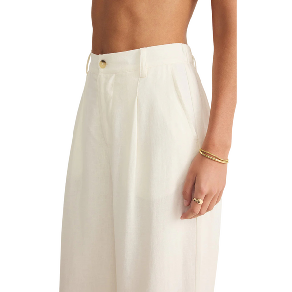 Topanga Linen Pant White