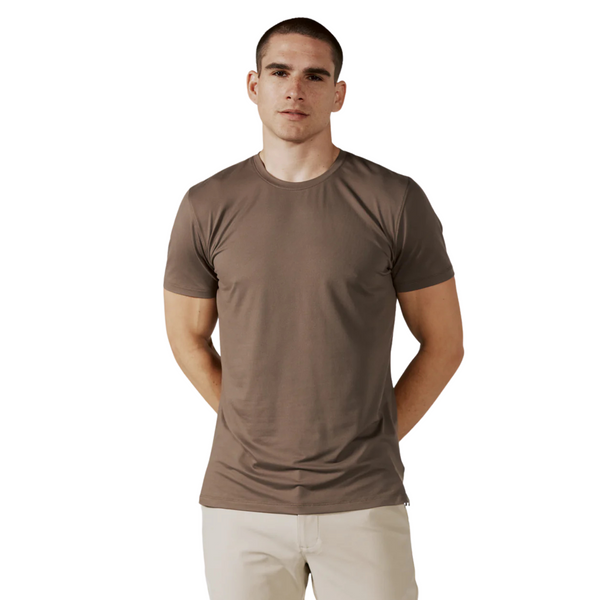 Men's Core Crew Neck Tee Dark Taupe