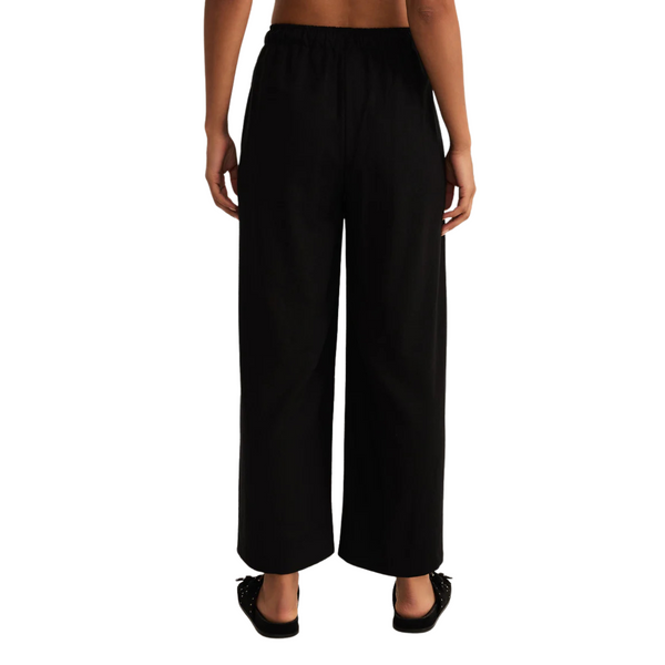 Easton Linen Pant Black