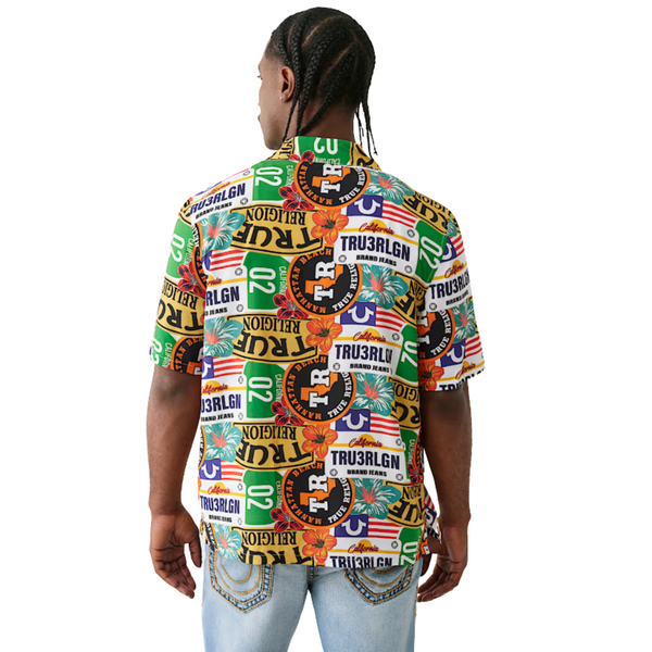 Allover West Coast Logo Camp Shirt