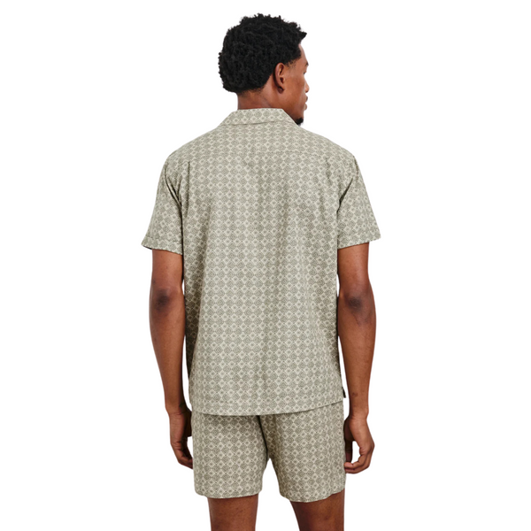 Atlas Shirt Diamond Oat Olive