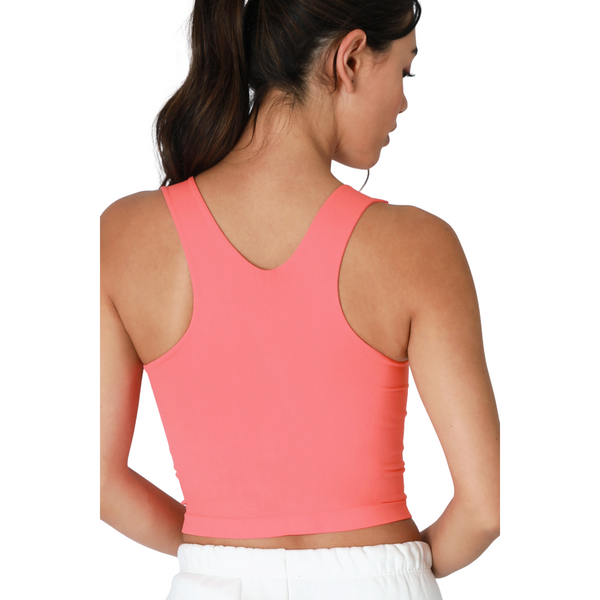 Clean Line Racerback Crop Top