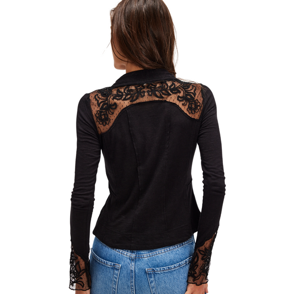 Rosebud Lace Cuff Top