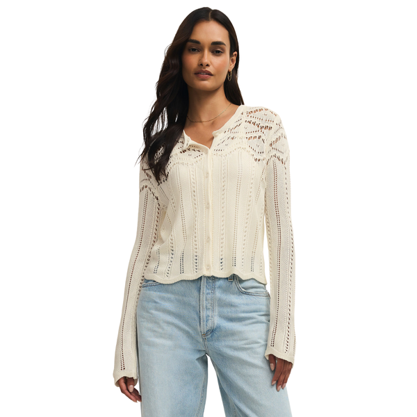 Alycia Crochet Sweater Cloud