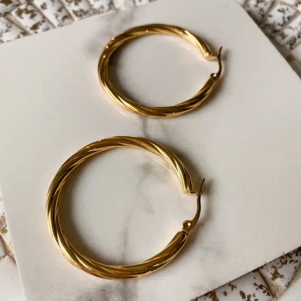 Marigold Hoops Gold