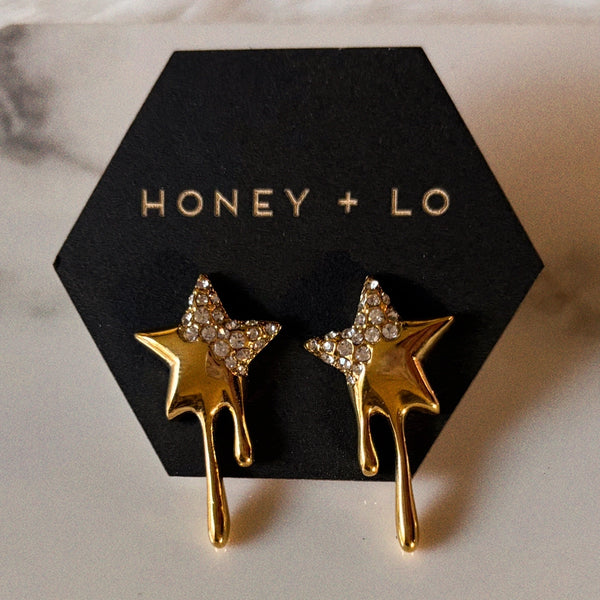 Milky Way Melting Star Earrings