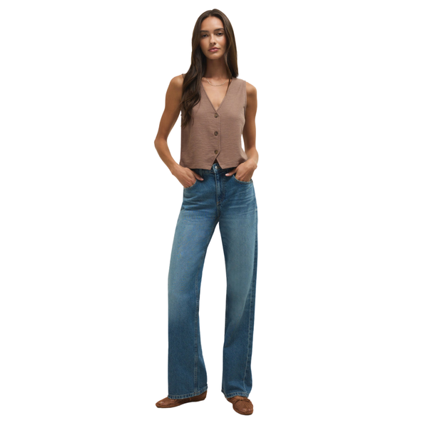 Noelle Textured Tank Top Milkshake