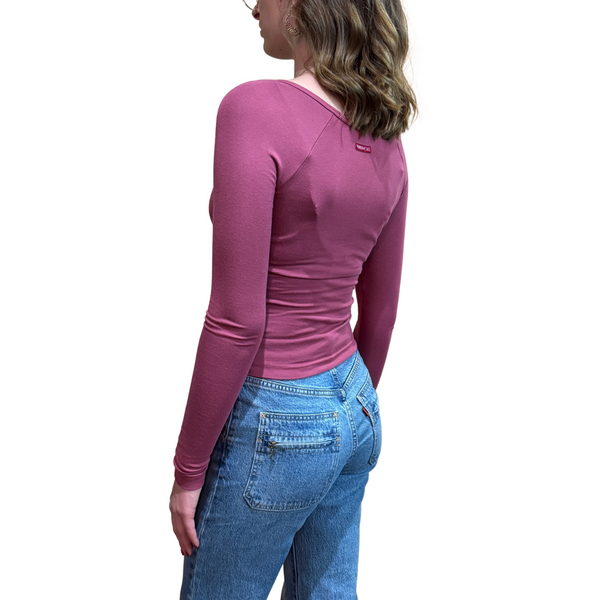 Luxe Wrap Front Top Smoky