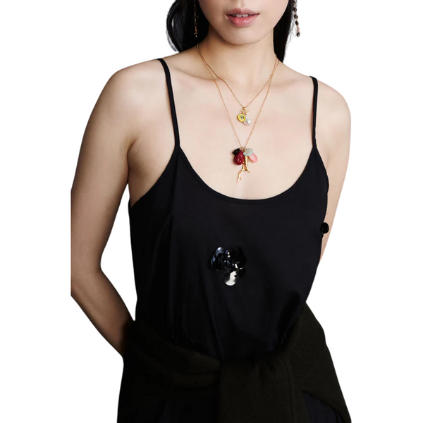 Anemone Charm Necklace Multi