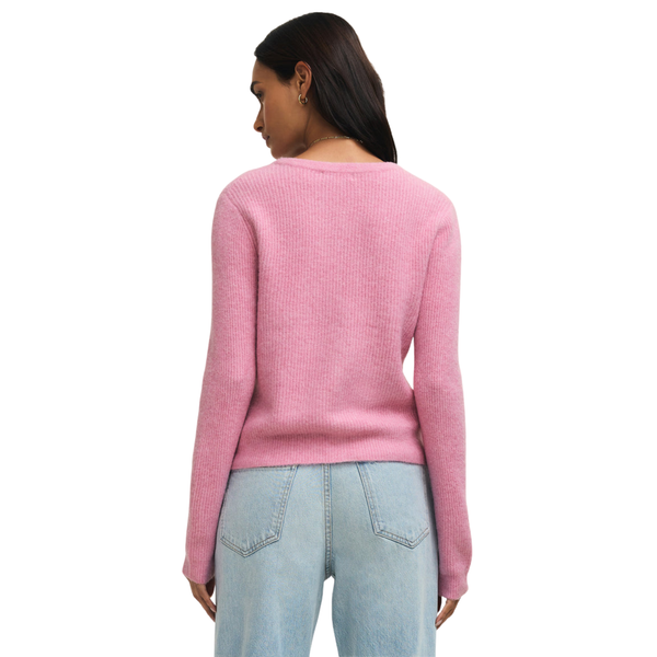Medina Rib Cardigan Pink Crush