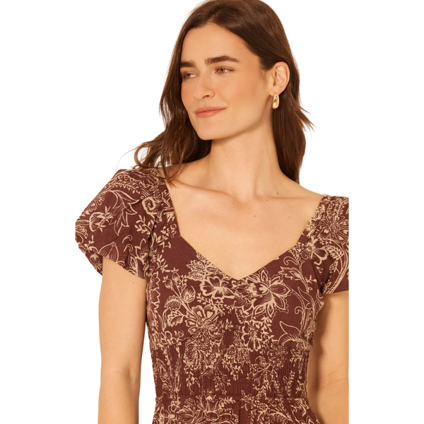 Roxanne Dress Blaze Brown