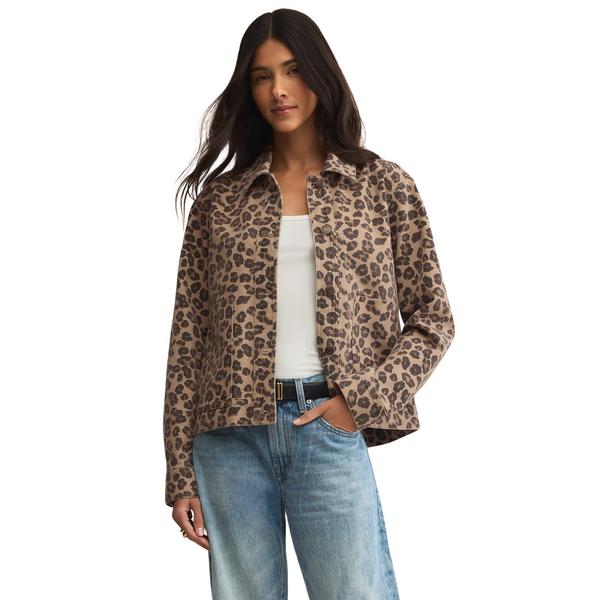 Bel Air Leopard Denim Jacket