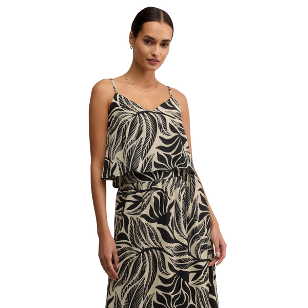 Nolan Palm Crop Tank