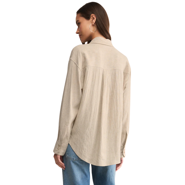 Alfie Linen Button Up