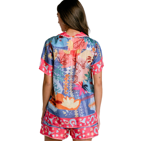 Keliah Shirt Liberty Scarf Print
