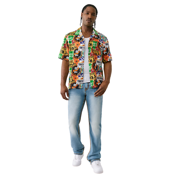 Allover West Coast Logo Camp Shirt