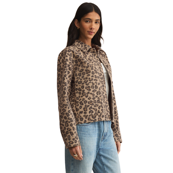 Bel Air Leopard Denim Jacket