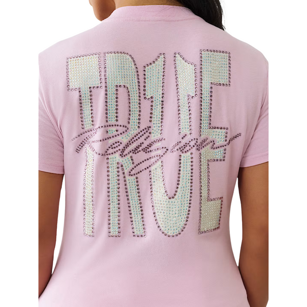 Crystal True Logo V-Neck Tee
