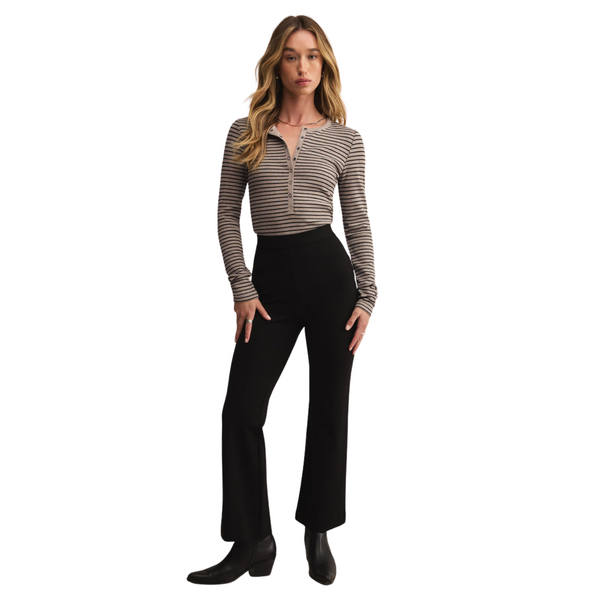 Stella Stripe Modal Rib Henley