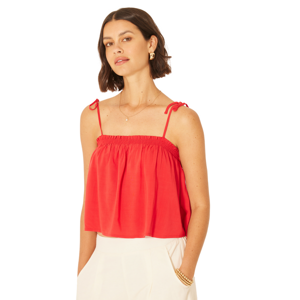 Athens Tank Top Cherry Red